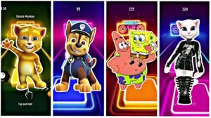 МУЛЬТИКИ ИГРЫ Танцуют все: Говорящий Том против Анджелы, Щенячий Патруль, Марио и Спанч Боб 🎮