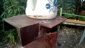 простая уличная печь из подручных средств