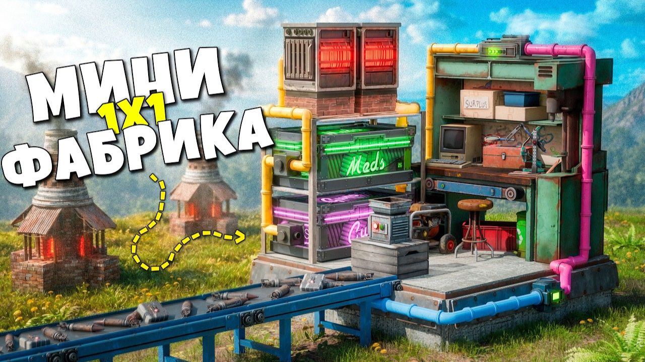 Моя ФАБРИКА РАКЕТ на ОДНОМ ФУНДАМЕНТЕ делает 100 РАКЕТ ЗА ЧАС в Раст/Rust- РАСТОМАНИЯ смотреть онлайн