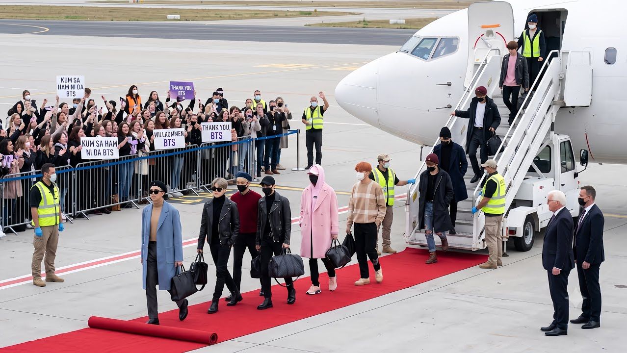 20минутназад! Чонгук и BTS совершили экстренную посадку в аэропорту Мюнхена. смотреть онлайн