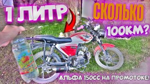 ТЮНИНГ АЛЬФА 150СС #5 СКОЛЬКО ПРОЕДЕТ НА 1 ЛИТРЕ БЕНЗИНА |МАКСИМАЛКА ! #тюнинг #покатушки #альфа