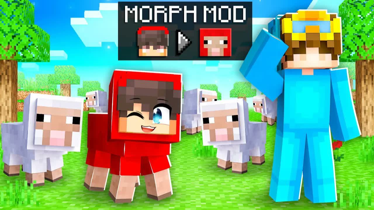 Используйте MORPH MOD для читов в Minecraft Hide and Seek! смотреть онлайн