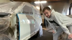 Полностью снимаем краску с Шкоды йети