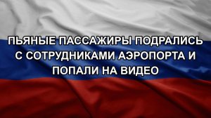 Пьяные пассажиры подрались с сотрудниками аэропорта и попали на видео