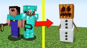 НУБ И ПРО ПРОТИВ ЗЛОЙ СНЕГОВИК В МАЙНКРАФТ НУБИК И ТРОЛЛИНГ ЛОВУШКА MINECRAFT Мультик