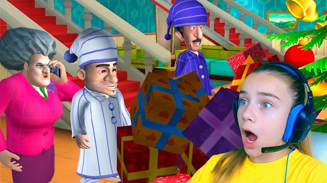 ГРАБИТЕЛИ В ДОМЕ МИСС ТИ Scary Robber игра от Разработчиков Scary Teacher 3D смотреть онлайн