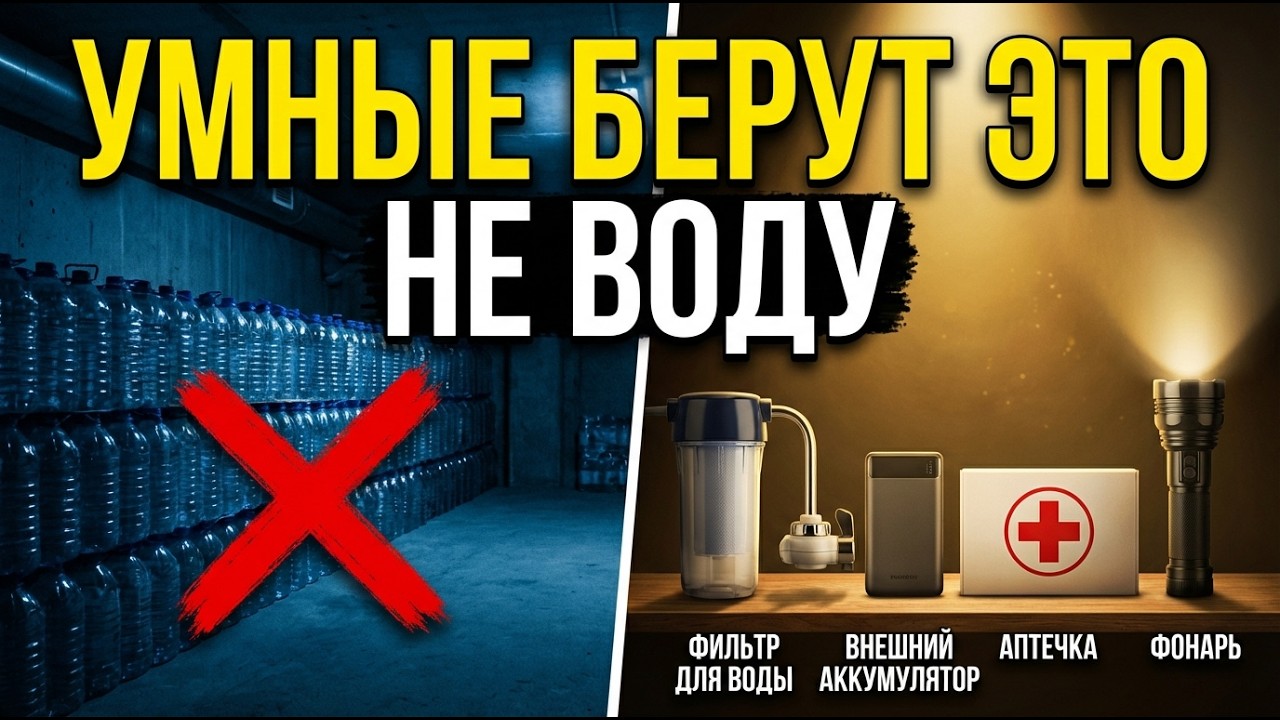💀 Все запасают воду - УМНЫЕ запасают ЭТО - 8 вещей которые важнее воды в кризис смотреть онлайн