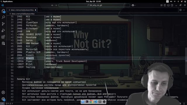 Лимиты возможностей Git. Кто в 2025 не использует Git и почему? смотреть онлайн