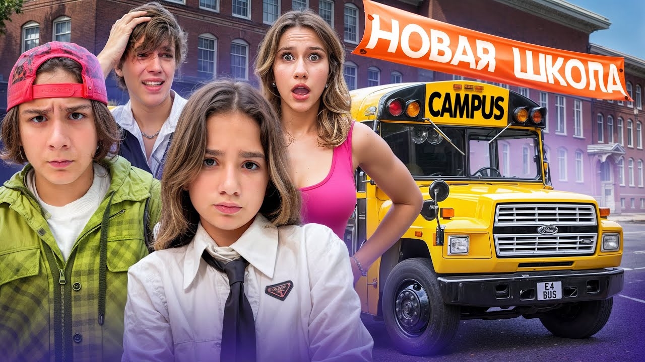 КАМПУС - ПЕРВЫЙ ДЕНЬ В НОВОЙ ШКОЛЕ 🤯 ПОПАЛИ В КАБИНЕТ К ДИРЕКТОРУ 😱 ПРОБЛЕМЫ ДОМА смотреть онлайн