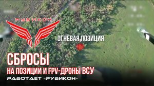 Донбасс. Сбросы на позиции и FPV-дроны ВСУ.