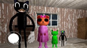 МЫ НАШЛИ СЕМЬЯ МУЛЬТЯШНЫЙ КОТ ЙОЙО В ГРЕННИ ОНЛАЙН   Granny Online Horror Game SCP Family
