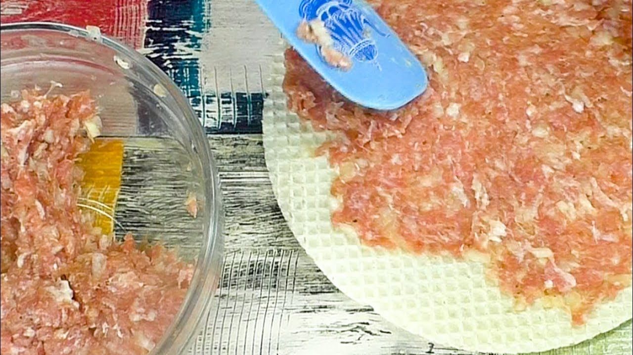 Намазываю Вафли Фаршем и на сковороду. Закуска для ленивых. смотреть онлайн