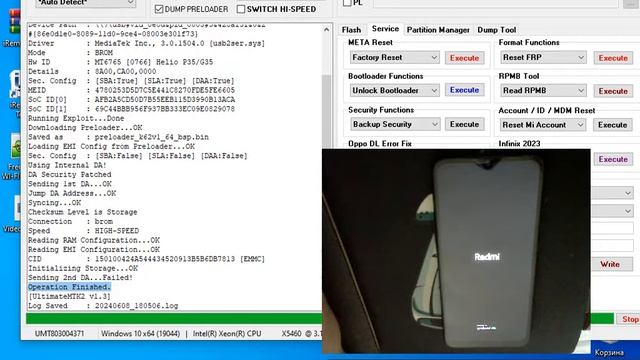 XiaomiRedmi 9a / Frp / Удалить Гугл аккаунт / Unlocktool смотреть онлайн