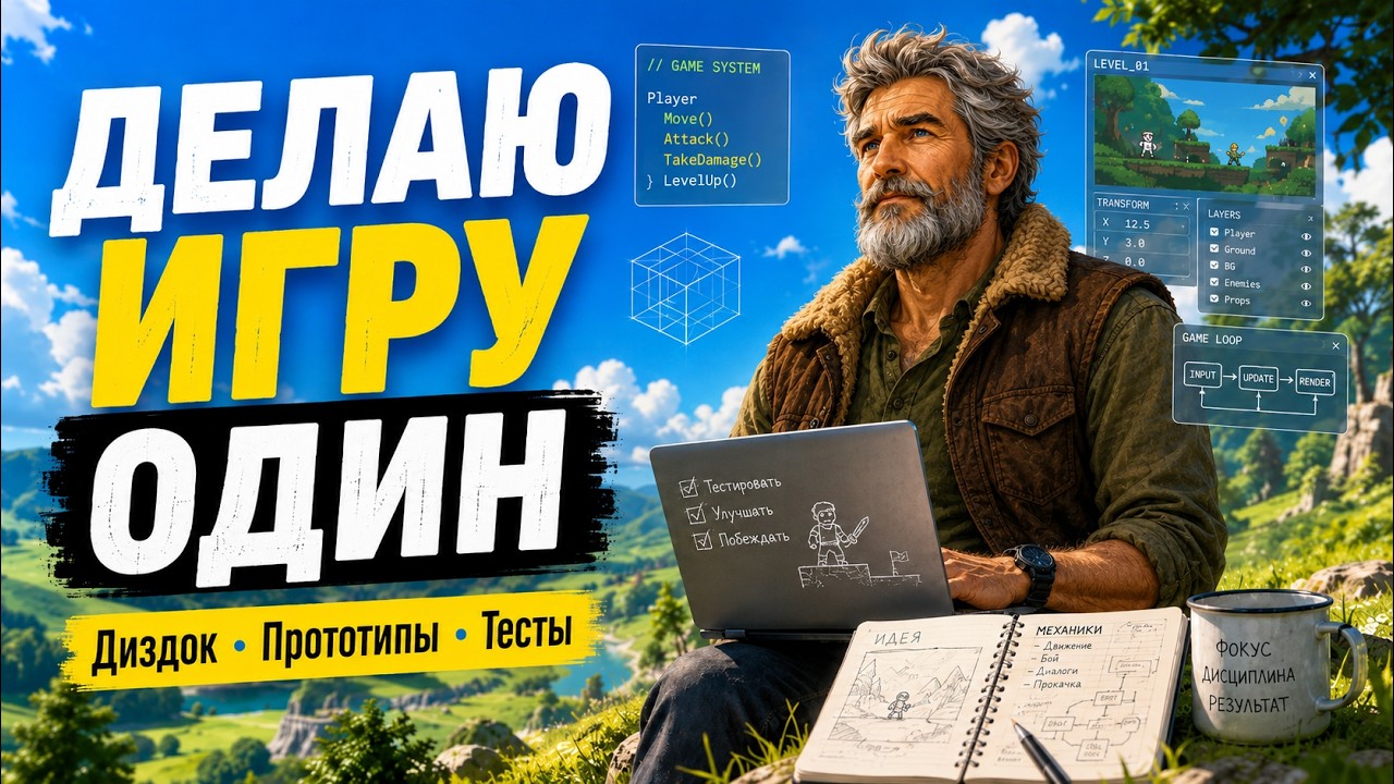 Talklog#2 - Как делать игру одному: диздок, прототипы, тесты и дисциплина смотреть онлайн