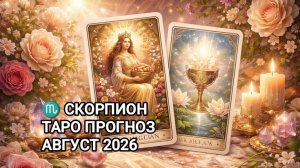♏ СКОРПИОН ✨ ТАРО ПРОГНОЗ ✨ АВГУСТ 2026