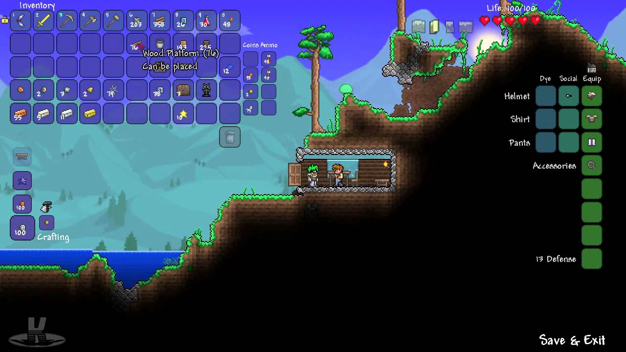 Пещера с кровавыми химерами - Terraria с Крисом - #6 смотреть онлайн