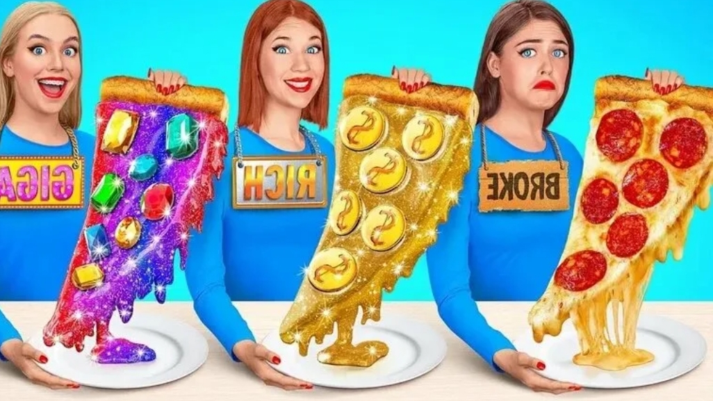 Бедная vs Богатая vs Ультра богатая еда Челлендж от Multi DO Challenge смотреть онлайн