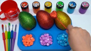 ШОК! СОРТИРУЕМ РАДУЖНЫЕ ЯЙЦА С БЛЁСТКАМИ И СЕРДЦАМИ 🌈 КРАСКИ И ПОПСЫ! АСМР-МАГИЯ