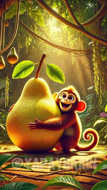 Зверята превращаются в фрукты 🍉 смотреть онлайн