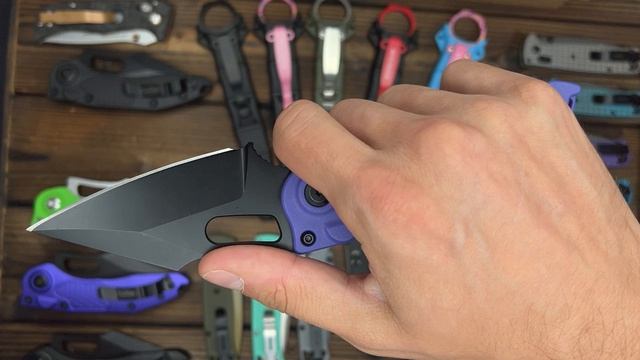 Нож реплика  Microtech Stitch Acid Purple + пружина, платиковый!