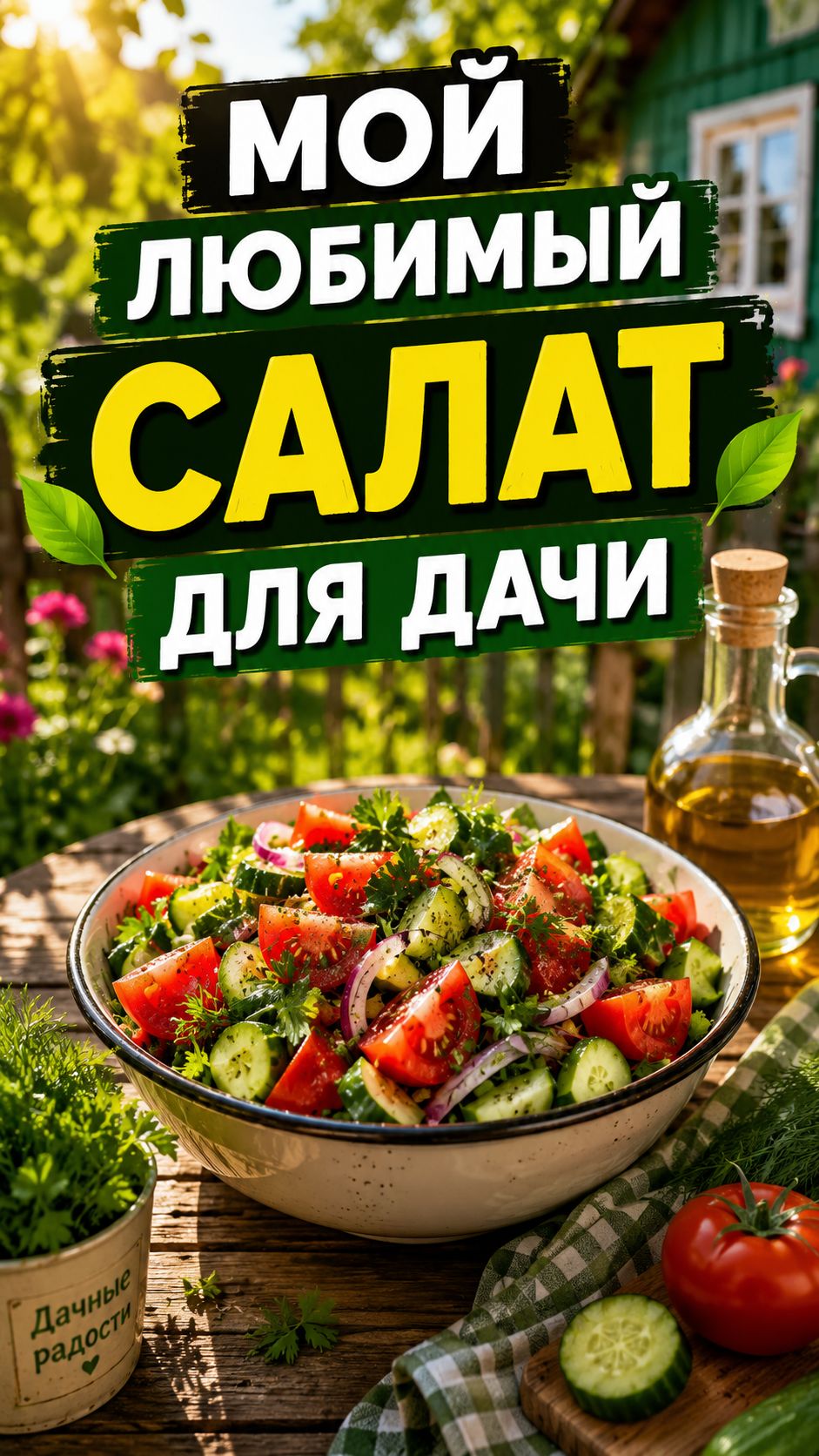 Мой любимый салат для дачи