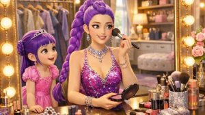 😱 Ух ты! ⚡ Первый макияж малышки Руми💄 Для фестиваля - Невероятно ⚡