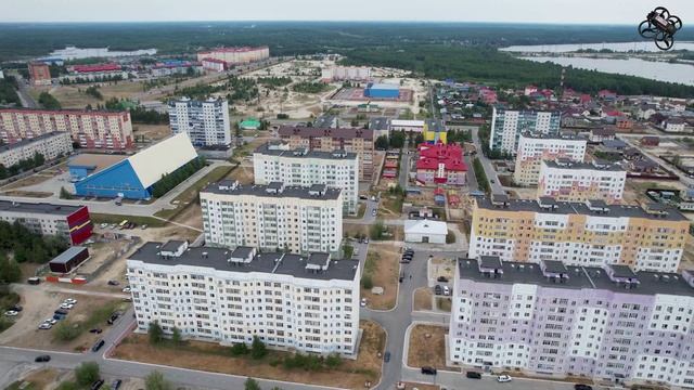 С высоты раскрывается красота Излучинска  невозможно оторвать взгляд.