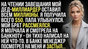 ДЕДУШКА МИЛЛИАРДЕР РАЗДАЛ ВСЕМ МИЛЛИОНЫ — НО ТО, ЧТО ОН ОСТАВИЛ ТОЛЬКО МНЕ, ИЗМЕНИЛО ВСЁ!
