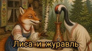 Сказка Лиса и журавль