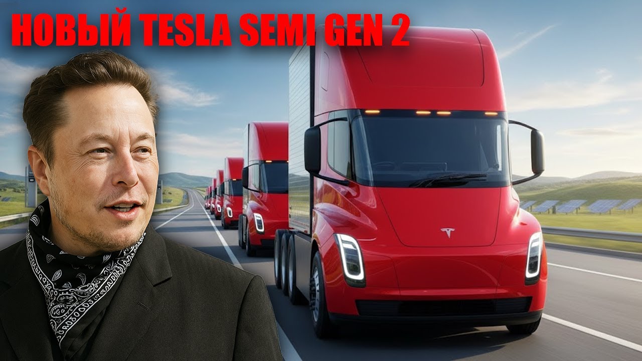 Tesla Semi Gen 2 Spotted at Giga Texas — New Payload Upgrade & First Look at 2026 FSD смотреть онлайн