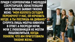 Истории из жизни/Моя коллега сегодня переночует у нас- заявил муж/Аудиорассказы жизненные