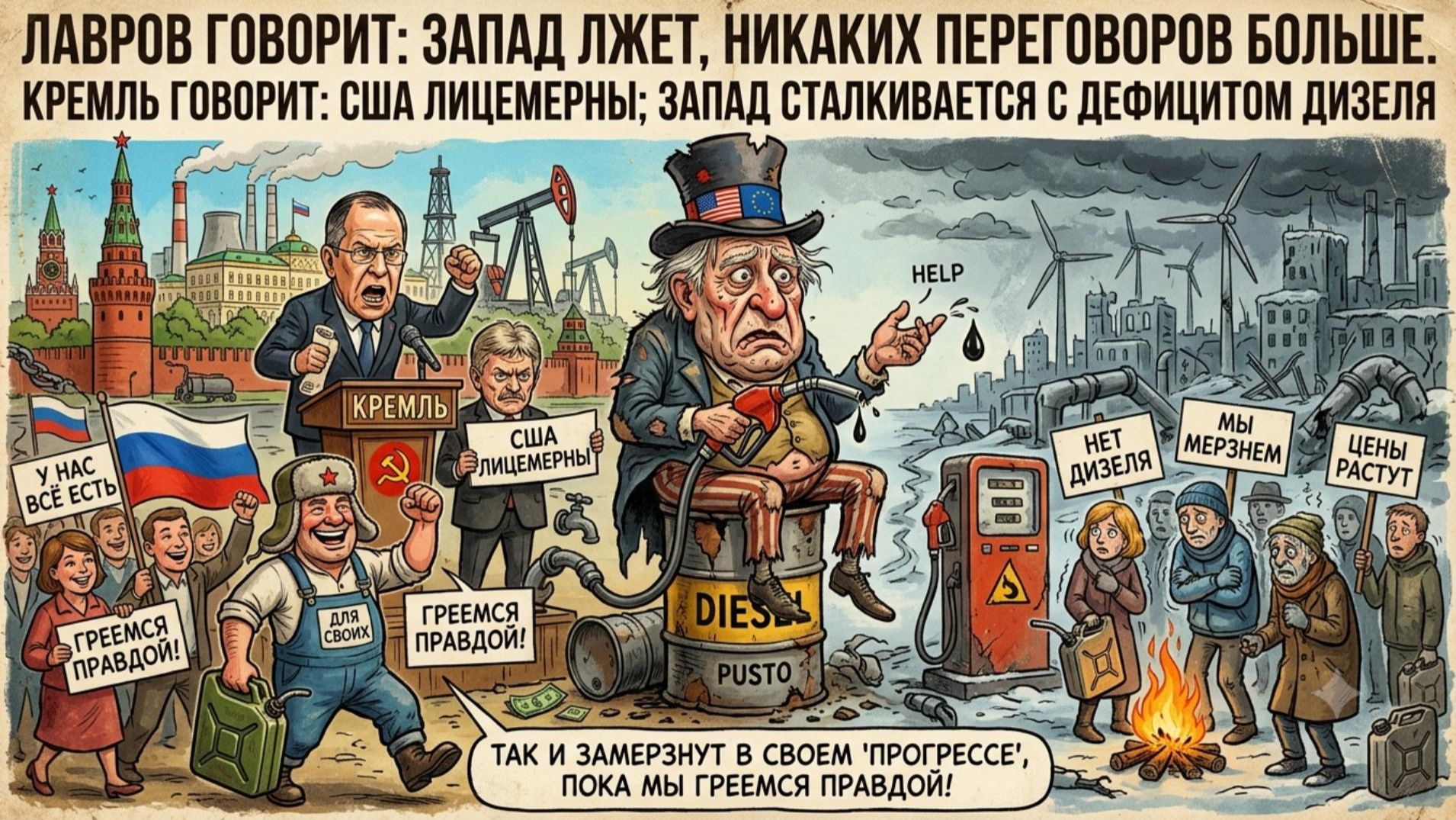 💥Меркурис | Лавров ставит крест на переговорах: Запад лжет. США - двуличны. Дефицит дизеля в Европе смотреть онлайн
