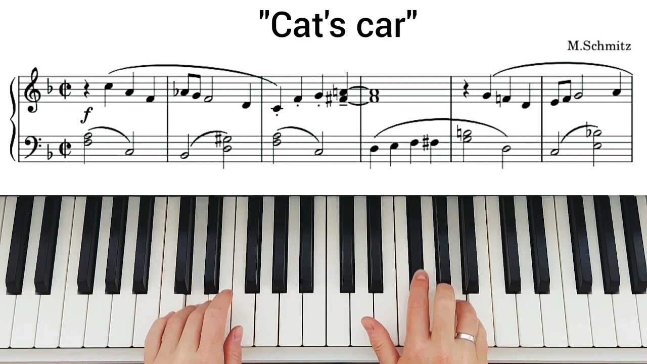МУЗЫКА ДЛЯ ДЕТЕЙ НА ПИАНИНО Кошкин автомобиль М.Шмитц / Cat's car M.Schmitz смотреть онлайн