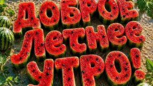 С добрым летним утром. Шикарная музыкальная открытка.