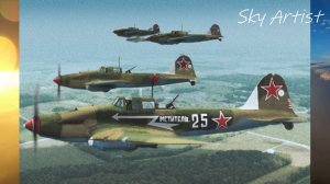 Ил-2 как истребитель малых высот. Бой Ил-10 против истребителя.