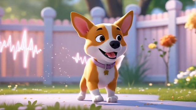 Веселото куче 🐶 скача и играе | Забавна детска песничка смотреть онлайн