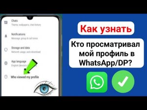 Как узнать, кто тайно просматривал ваш статус/профиль в WhatsApp