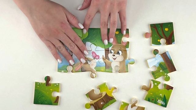 El`BascoKids ET02-033 Мягкий пазл А5 "Зайчики" смотреть онлайн