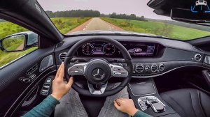 Mercedes S400d 2018 POV DRIVE в 4К! [без комментариев]