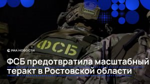 ФСБ предотвратила масштабный теракт в Ростовской области