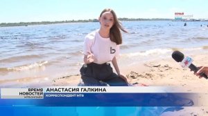 На волгоградском пляже Тулака прошли учения молодых спасателей