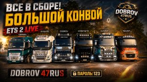 ETS 2 LIVE - Все в сборе - Большой конвой DOBROV 47RUS