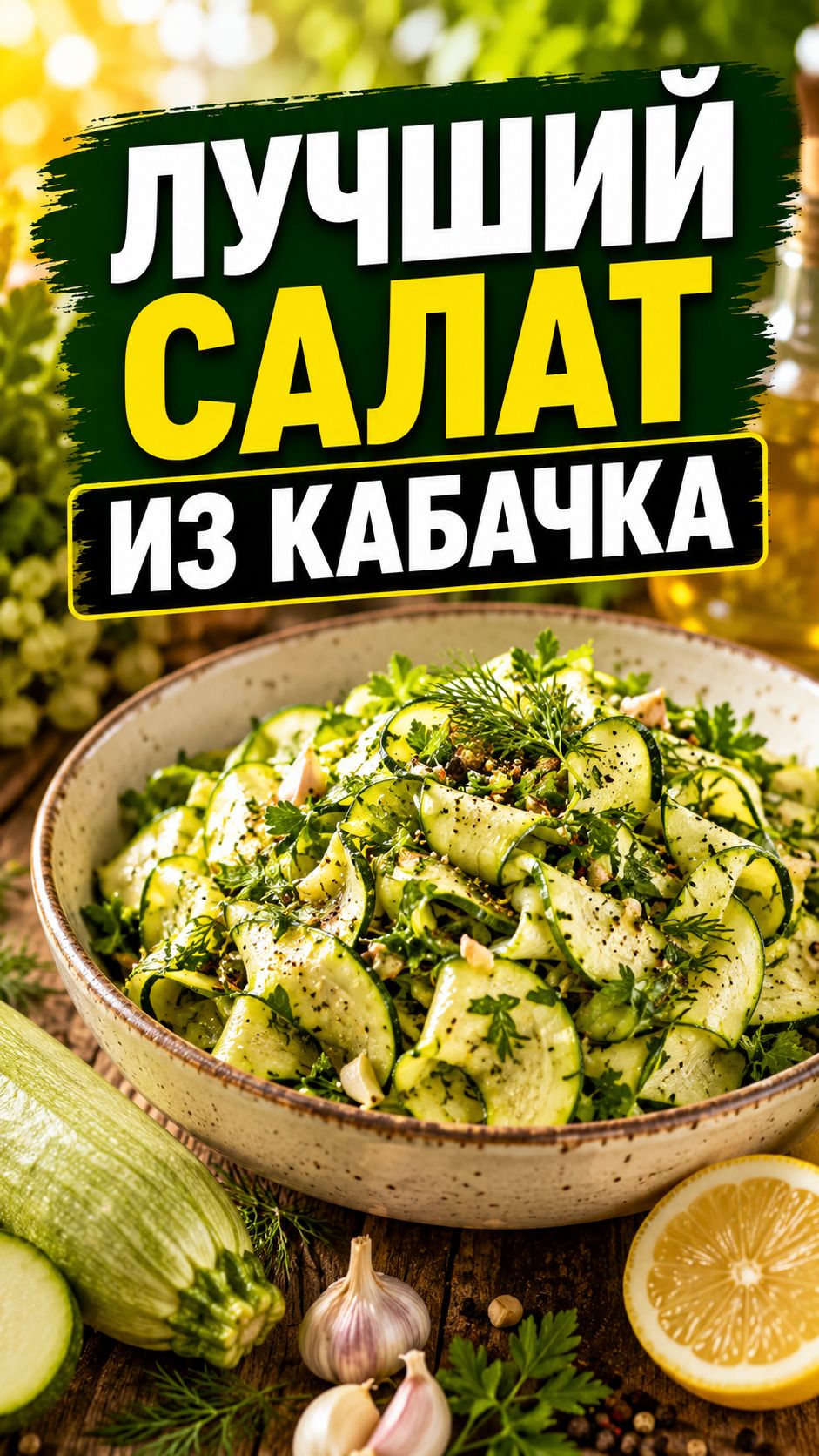 Лучший салат из кабачка
