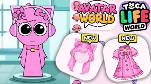 КАК СДЕЛАТЬ НОВУЮ МИЛУЮ ПИНКИ КАВАЙ В AVATAR WORLD И TOCA BOCA WORLD 🩷😍🌎