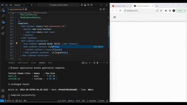 Create a YouTube sidebar clone with Angular Material Components! (Part 1) смотреть онлайн