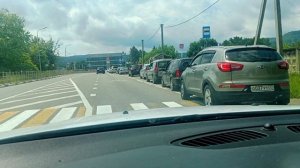 Адыгея дикая очередь за бензином.