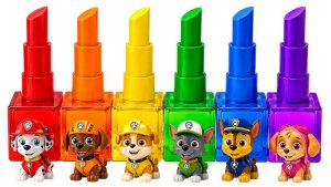 Как сделать радужную помаду из кинетического песка с помощью Paw Patrol