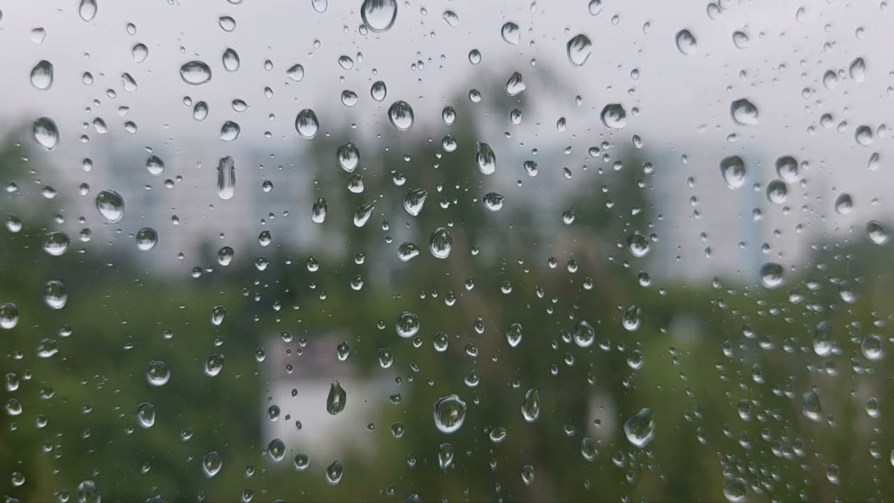 ASMR Spring rain Raindrops on the window pane / АСМР Весенний дождь Капли дождя на оконном стекле смотреть онлайн