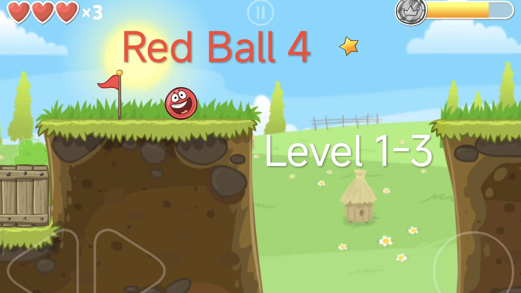 Red Ball 4 уровень 1-3 смотреть онлайн