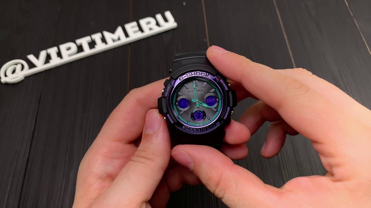 Обзор наручных часов Casio AWG-M100SBL-1AER от магазина Viptime.ru смотреть онлайн